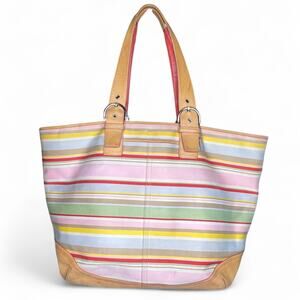 HTF Vintage Coach xl weekender soho hamptons tote bag